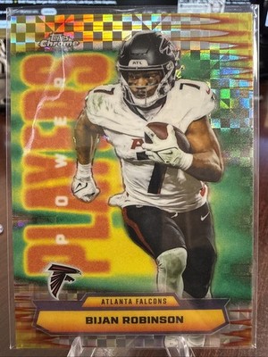 2025 Topps Chrome Power Players BIJAN ROBINSON PP-11 X-Factor Falcons
