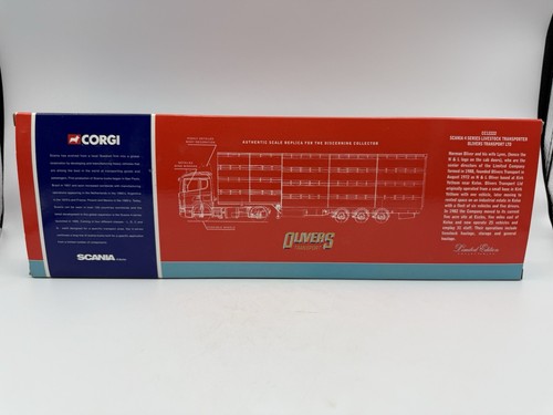 Trasportatore bestiame 1:50 Corgi Scania serie 4 olive CC12222 - con scatola - Foto 10 di 13
