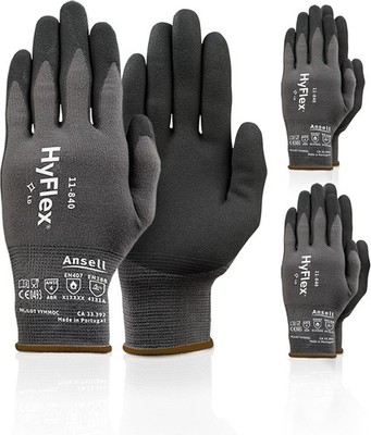 Ansell  11-840 Ergonomic Abrasion-Resistant Nylon Spandex Nitrile Coated