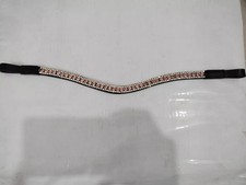 Decorative browband Clear Crystal Horse Leather For Horse Bridle