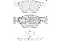 Bremsbelagsatz Vorne Ate-System FüR BMW E81 E87 E88 E82 E90 08-10 34116797859