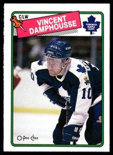 1988-89 O-PEE-CHEE #207 Vincent Damphousse Toronto Maple Leafs Hockey Card