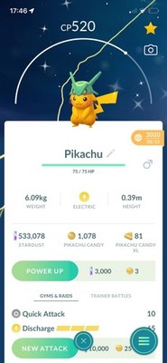 Pikachu Shiny Rayquaza Hat 2020 Pokémon Go