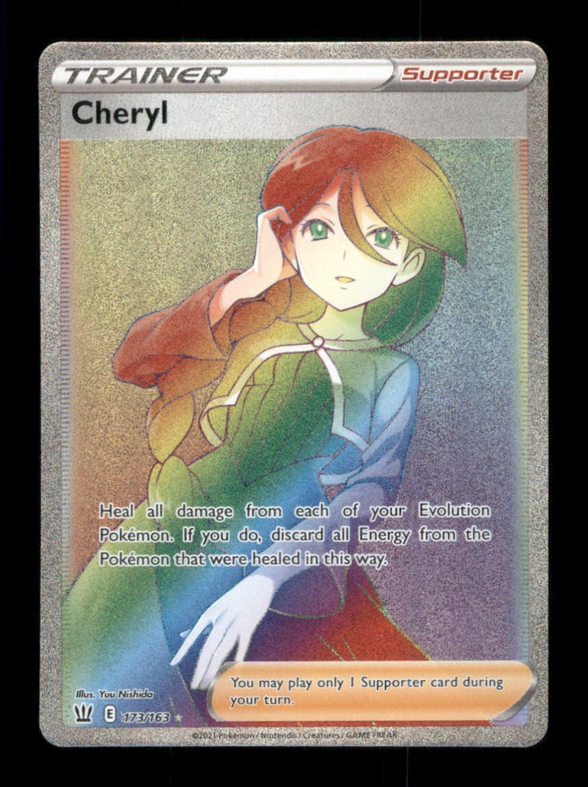 Cheryl (Secret) Secret Rare Holo SWSH05: Battle Styles 173/163 NM