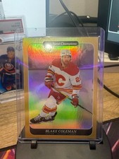 2023-24 UD Parkhurst Champions Blake Coleman Gold Rainbow #96 Calgary Flames