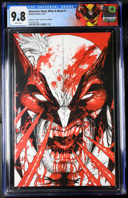 WOLVERINE : BLACK WHITE AND BLOOD #1 CGC 9.8 NM MARVEL 2021 VIRGIN ERROR EDITION