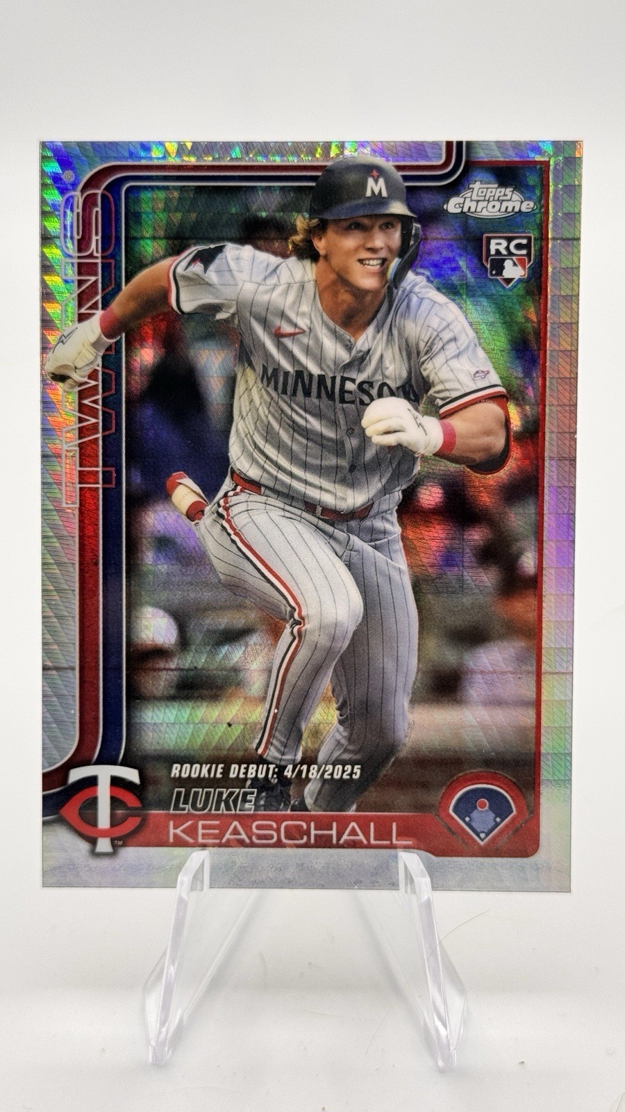 2025 Topps Chrome Update - Rookie Debut Luke Keaschall #USC134 Prism Refractor