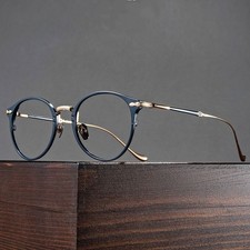 Lujoso marco de gafas de titanio puro hecho a mano acetato MASADA gafas de diseño suizo