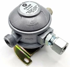 RV LPG Caravan Motorhome Gas Regulator 90 Degree Bulkhead 30mbar 8mm Outlet