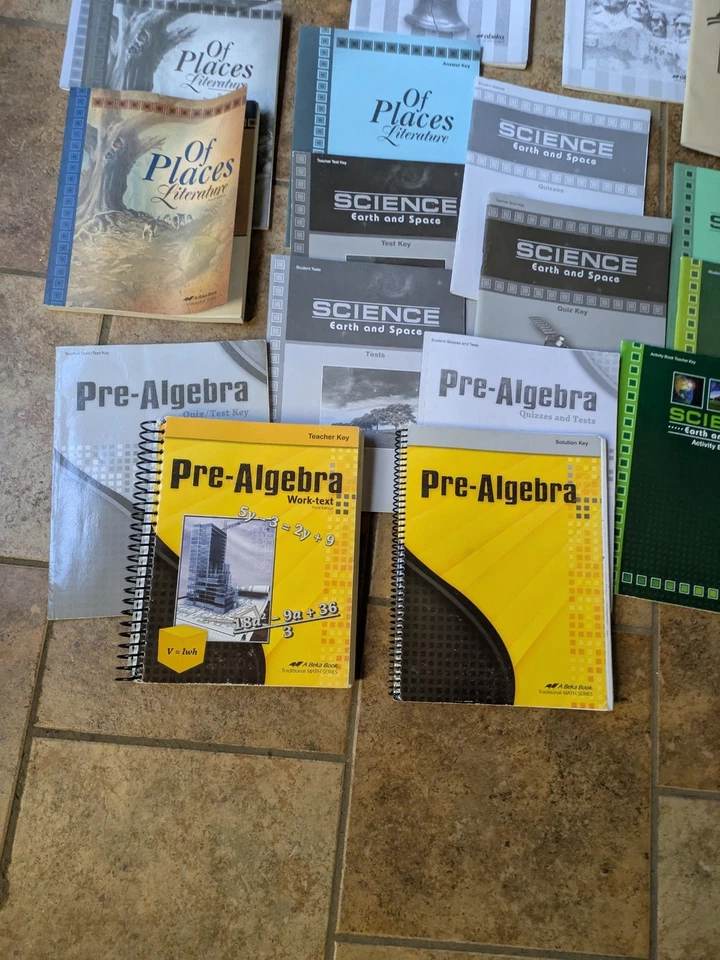Abeka 8th Grade 8 Lot Of 21 Curriculum Set Beka Math Science Literature Algebra - Image 2 of 4