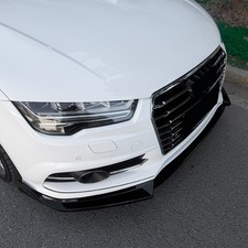 Spoilerschwert Frontspoiler Schwarz für Audi S7 / A7 S-Line C7 FL 2015-18