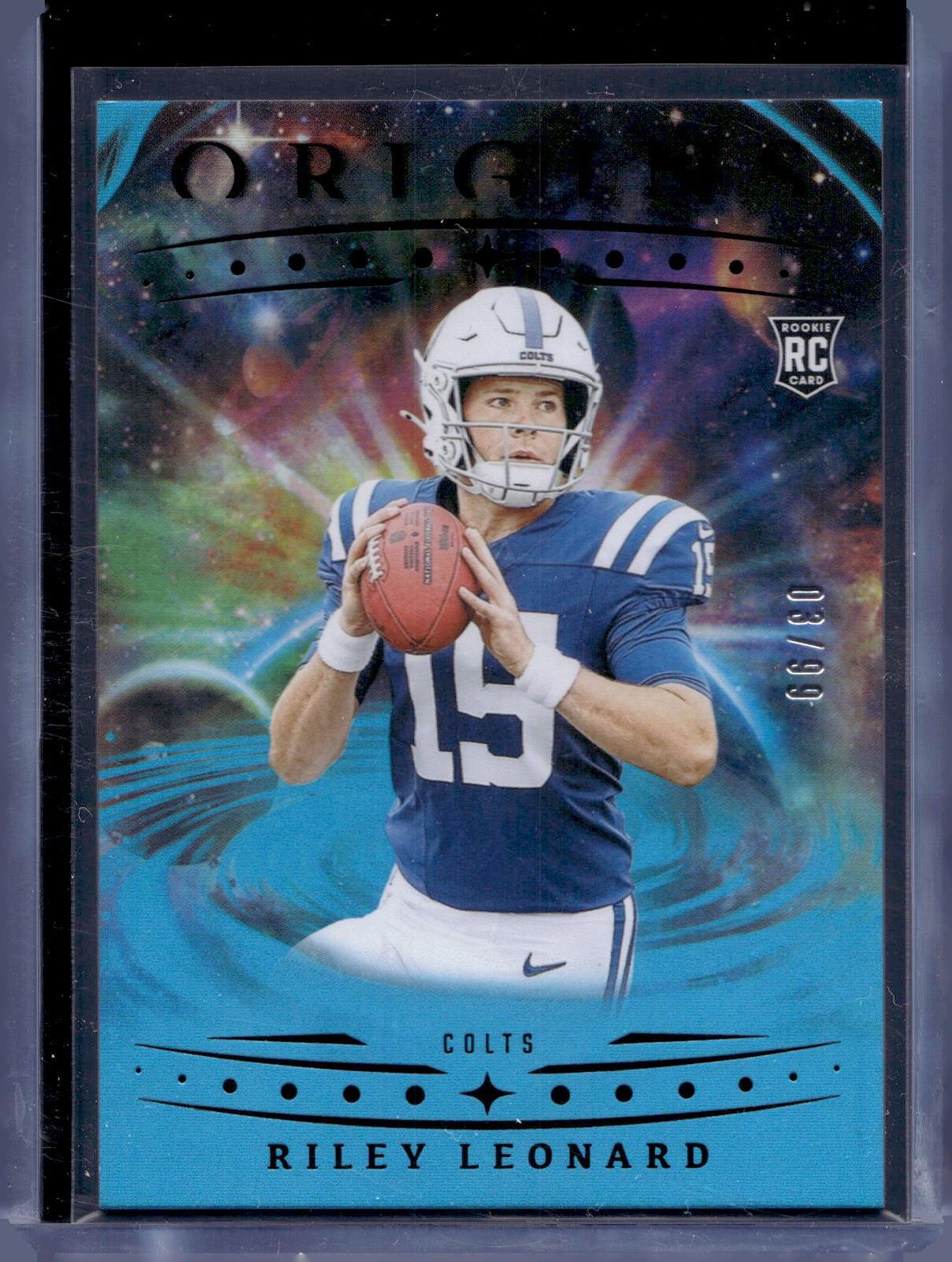 2025 Panini Origins #138 Riley Leonard Blue #/99
