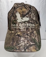 Field & Strem Realtree Camo Mens Strap Back Mesh Back  Hat *
