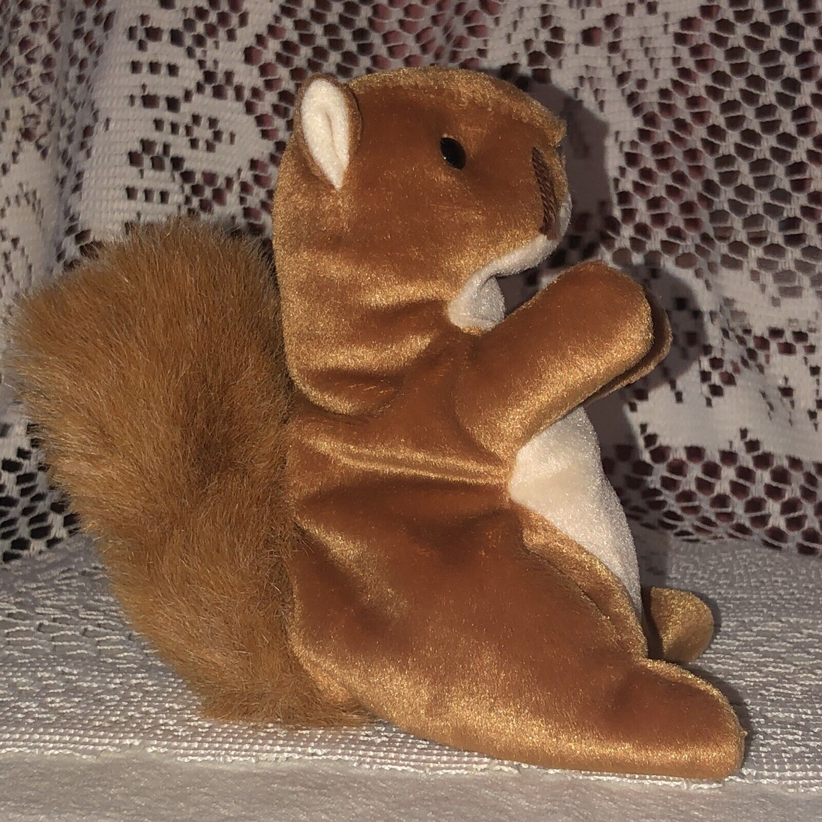 Nuts The Squirrel Ty Original Beanie Baby MWMT 1996 5th Gen for sale online