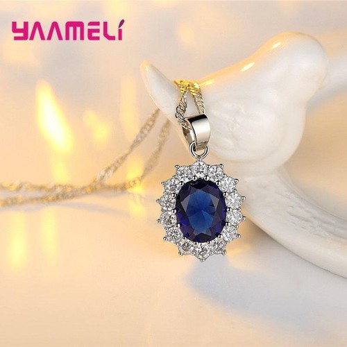 925 Silver Wedding Jewelry Set Women Oval Flower Cz Crystal Engagement - Picture 12 of 26