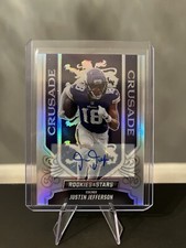 2023 Panini Rookies & Stars - Crusade Silver #CR-17 Justin Jefferson AUTO 25/50