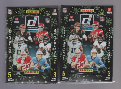 ( 2 ) 2024 PANINI DONRUSS NFL FOOTBALL HOLIDAY FACTORY SEALED TINS - 2 TIN LOT