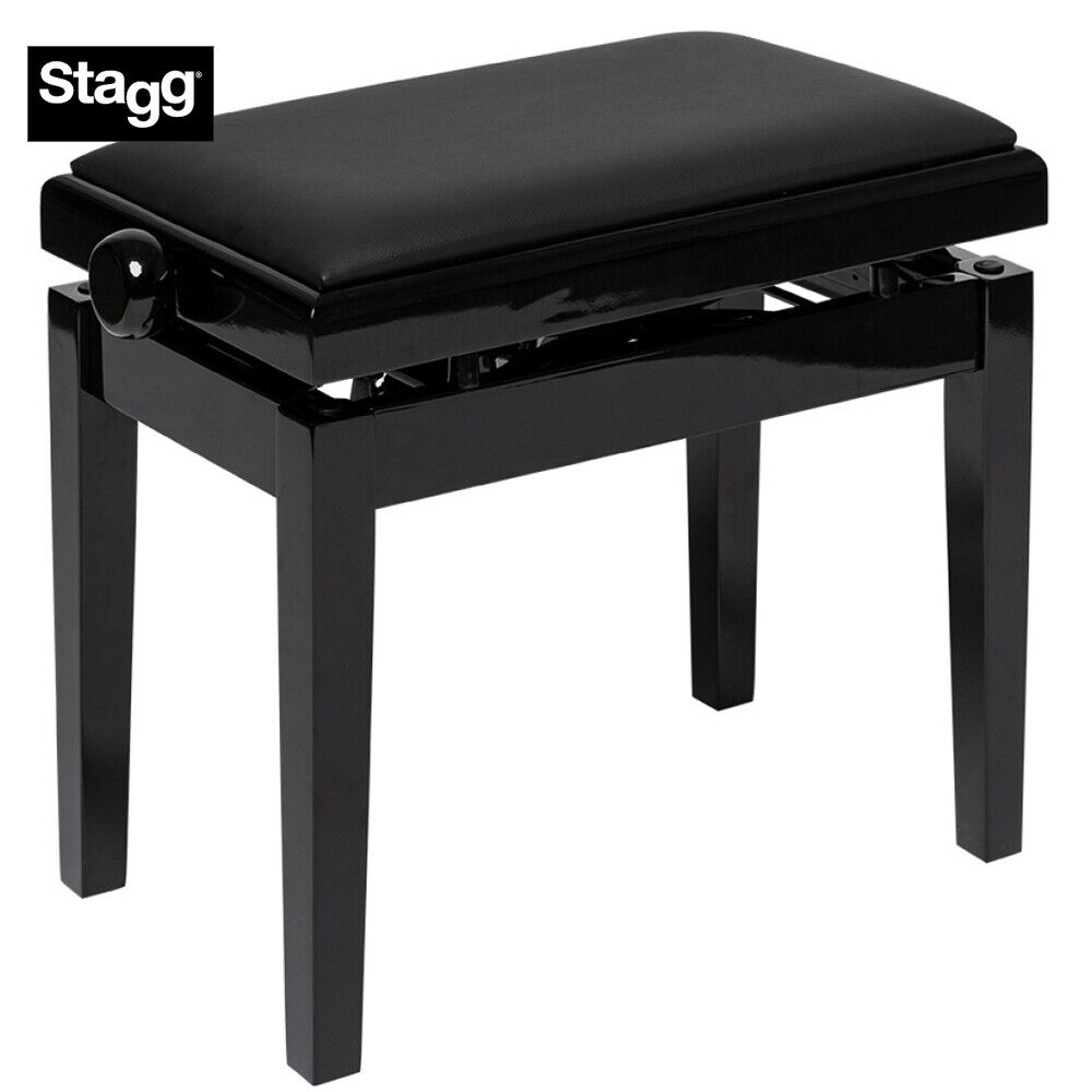 Stagg PBH-390-BKP-SBK Black Hydraulic 2021 new Piano Bench Fireproof w Challenge the lowest price V