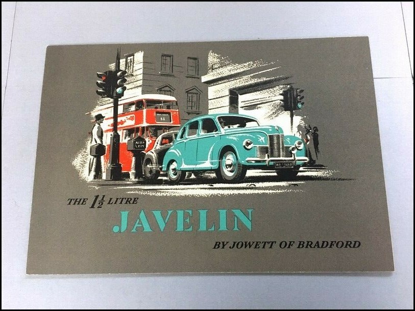1949 1950 Jowett Javelin Original Vintage Car Sales Brochure Catalog eBay