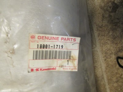 Kawasaki ZX 600 left muffler new 18001-1719 | eBay
