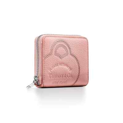 Japan Limited Color] Return to Tiffany™ Small Zip Wallet Blush