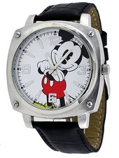 Disney Men's Mickey Mouse black Strap Analog Jumbo Watch Mck992