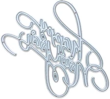Happy New Year Die Cut for Card Making, Hollow Out Metal Cutting Dies Congrat...