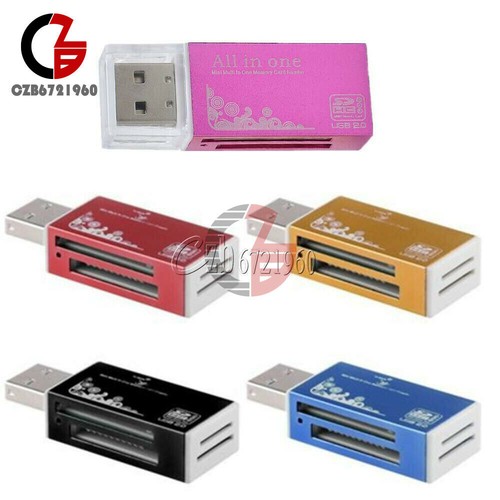 All in 1 5 Colors USB 2.0 Memory Card Reader For Micro SD SDHC TF M2 MMC PRO DUO - Picture 15 of 18