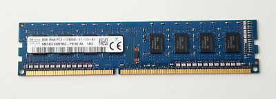 SK hynix 4GB RAM 1Rx8 PC3-1200U-11-13-A1 (HMT451U6FR8C-PB) 