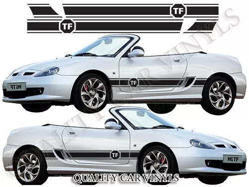 MG Rover MGF MGTF laterales carreras rayas calcomanías gráficos vinilos RS135 - Imagen 1 de 2