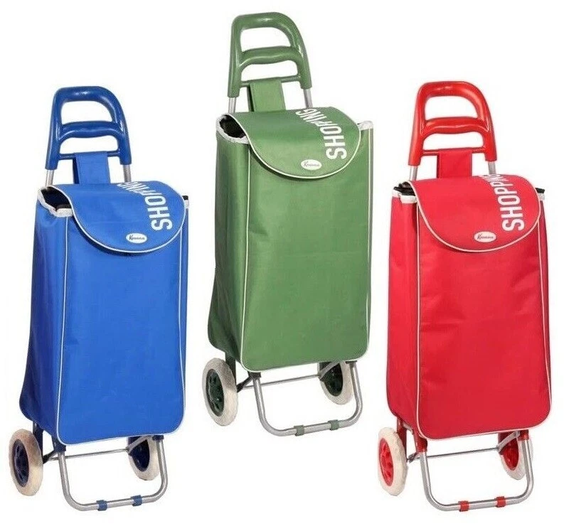ANDERSEN Scala Trolley Per La Spesa Lova Corallo - 44L, Pieghevole, Ruote Silenziose, Made In Germany