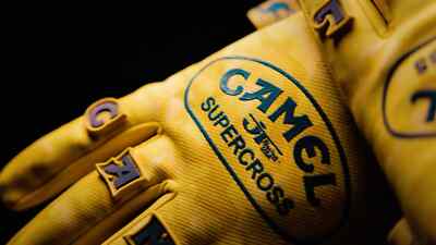 Official JT Racing Vintage Camel Yellow Racing Gloves BMX