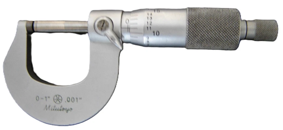 Mitutoyo Outside Micrometer 0-1" .001" Ratchet Stop,  made In Japan - Image 2 of 4