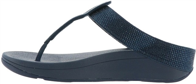 navy toe post sandals
