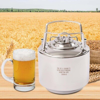 #ad Stainless Steel 1.6 Gallon Mini Ball Lock Keg System For Small Batch Home Brew $68.46