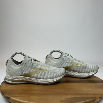 Womens Brooks Bedlam 2 Gray Gold Athletic Running Comfort Sneakers Shoes Size 8