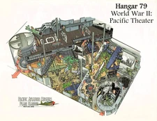 Pearl Harbor Souvenir Photo Hangar 79 Pacific Theater WWII Military Air Force