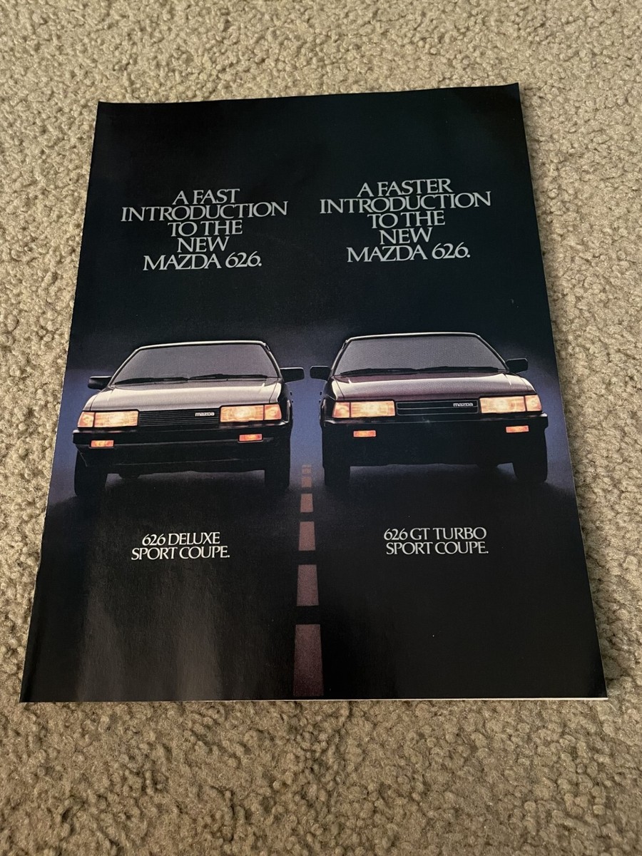 Vintage 1986 MAZDA 626 GT TURBO SPORT COUPE DELUXE Print Ad