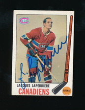 1969 TOPPS #3 JACQUES LAPERRIERE signed auto autograph JSA authentic