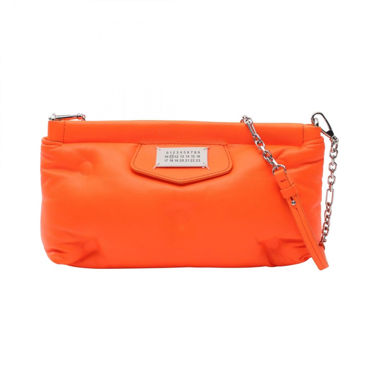 Maison Margiela GLAM SLAM Chain Shoulder Bag leather Orange Maison Margiela GLAM SLAM Chain Shoulder Bag leather Orange
