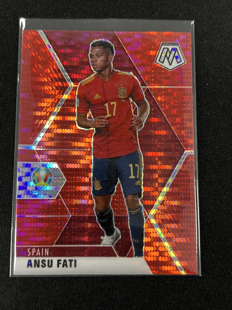2021 Panini Mosaic UEFA Euro 2020 Red Pulsar Ansu Fati #166 | eBay