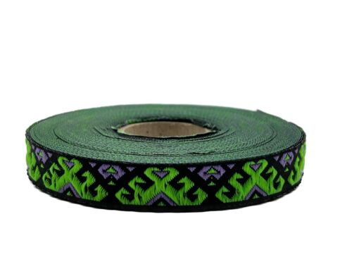 10m Borte Gewebt/Webband Diverse Muster 11mm Breit Viele Farben(0,49 €/m) - Bild 33 von 54