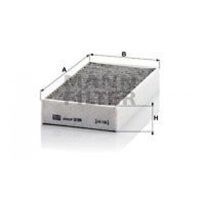 Filter, cabin air MANN-FILTER CUK2646-2