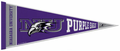 Niagara University PURPLE EAGLES Official NCAA Team 12x30 Felt PENNANT