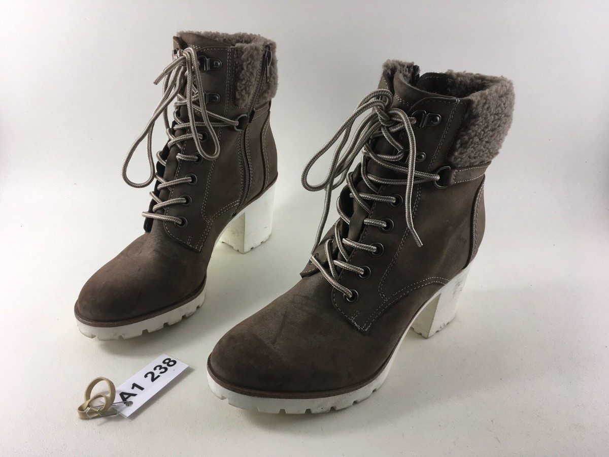 Deichmann Land Rover Lace Up Boots Suede Landrover Boots Grau