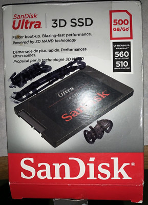 SanDisk Ultra 500GB 3D SSD, up to 560MB/s | eBay 