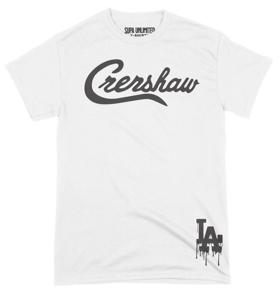 T-shirt Long « Straight Outta Crenshaw » - Style Rap Hip Hop LA Compton - Pour Homme