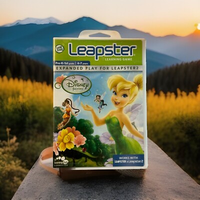 Leap Frog Leapster DISNEY FAIRIES TINKER BELL Learning Game Cartridge New Sealed