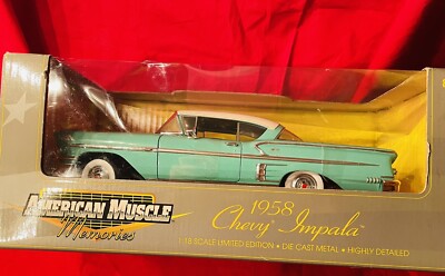 1958 Chevy Impala Coupe 1:18 Diecast Ertl American Muscle Memories ...