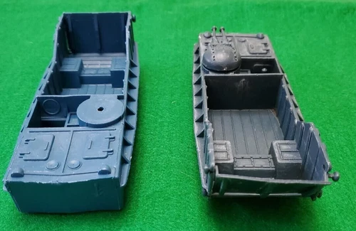 Two Vintage MARX Plastic WWII Landing Craft